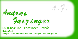 andras faszinger business card